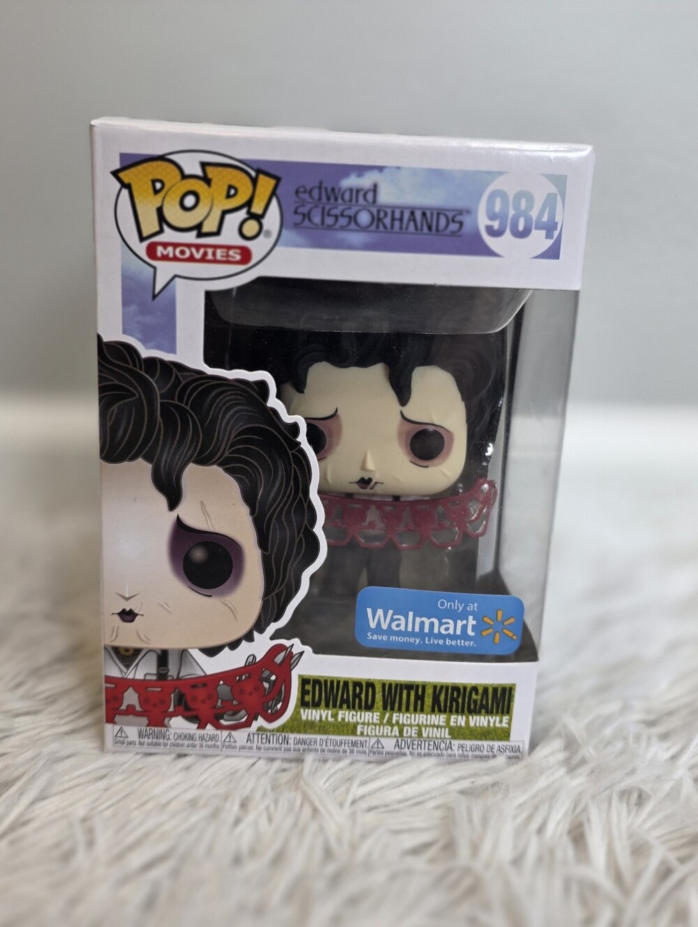 Funko Pop! Edward Scissorhands Box Art - Black, Cream, Purple